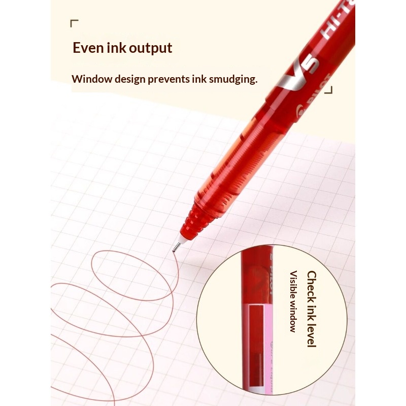 ปากกาเจล Pilot BX‑V5 Hi‑Tecpoi - Pilot Pen V5 บทวิจารณ์และราคา