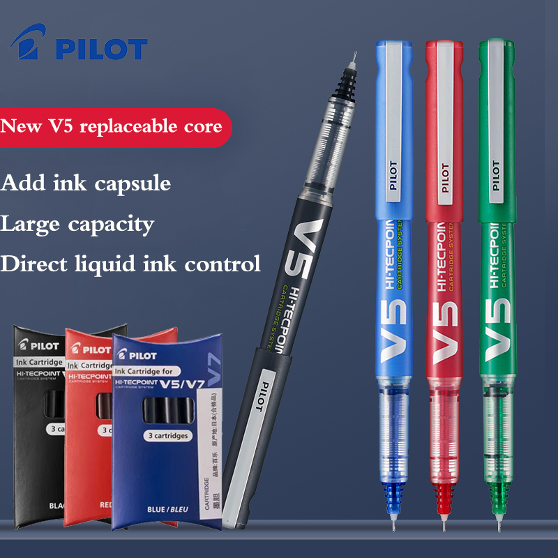 5ชิ้น BXC-V5ปากกาหมึกเจลนำร่อง - Pilot Pen V5 บทวิจารณ์และราคา