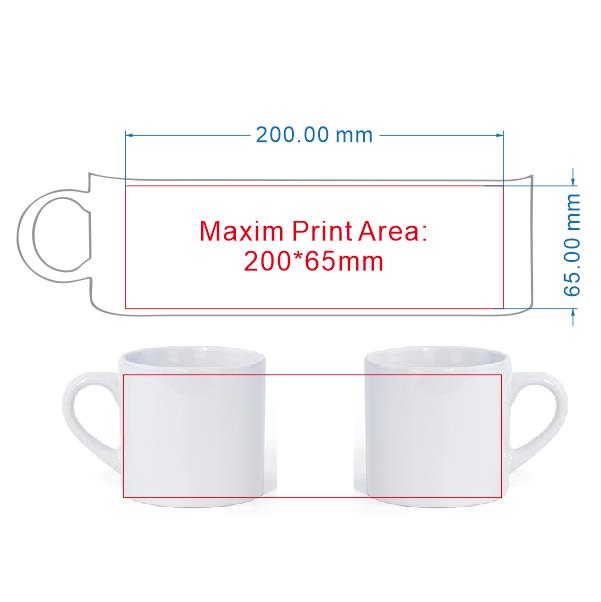 แก้วกาแฟขนาดเล็ก 175 มล. สามาร - Sublimation Mug White บทวิจารณ์และราคา