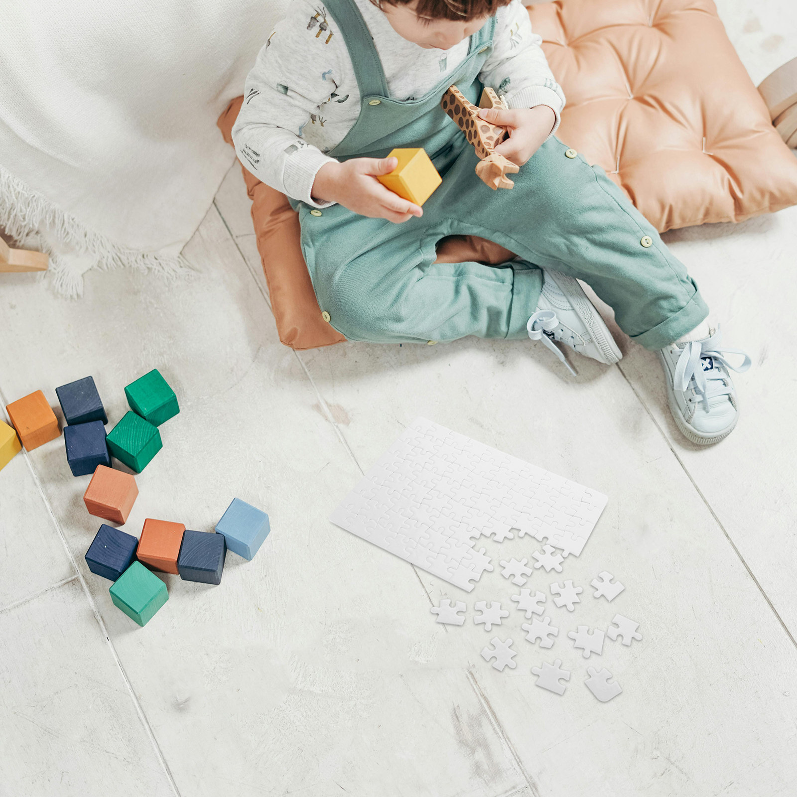 ชิ้นส่วนจิ๊กซอว์เปล่า 4 แผ่น ส - Puzzle Blank White บทวิจารณ์และราคา