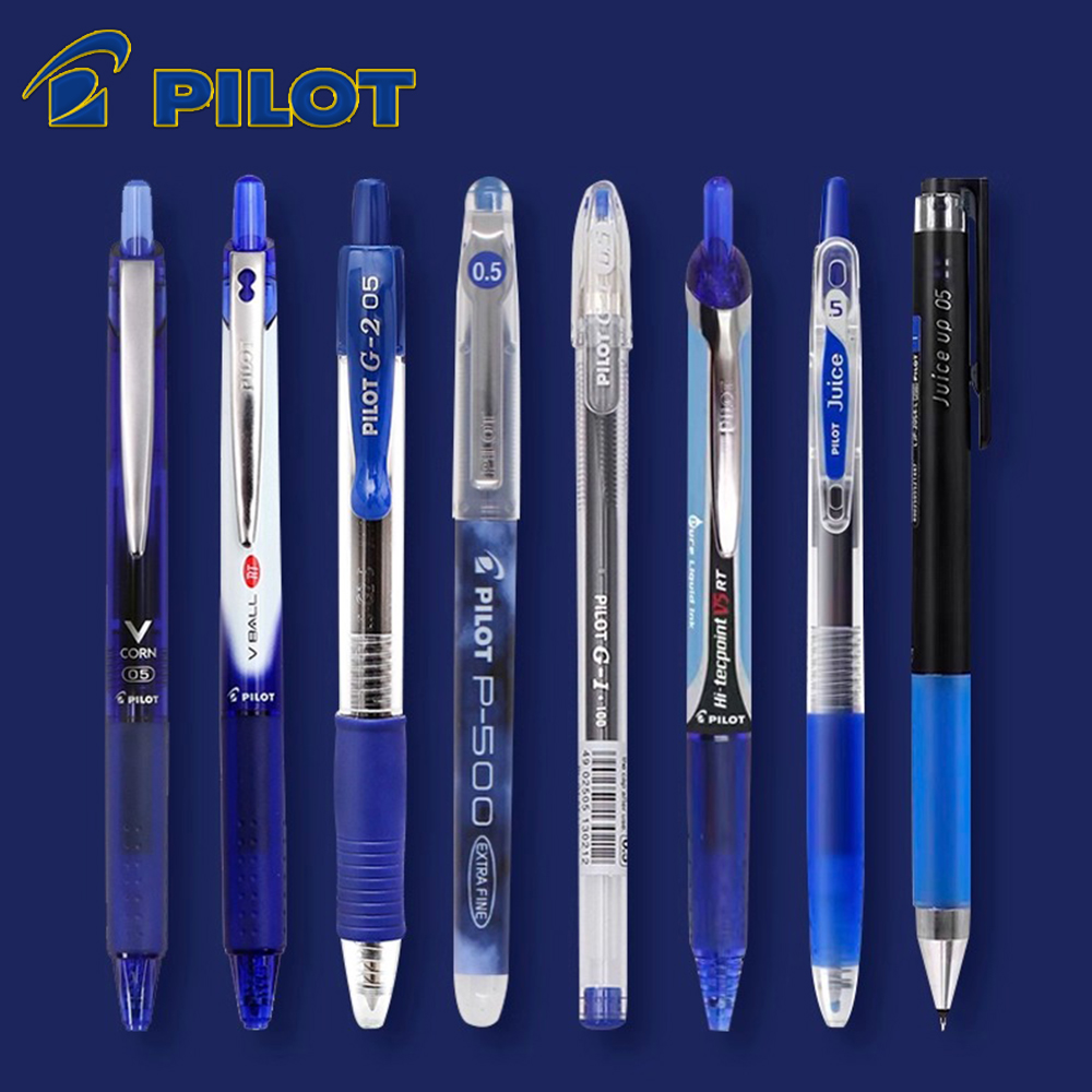 ปากกาเจลสีน้ำเงิน Pilot ของญี่ - Pilot Pen V5 บทวิจารณ์และราคา