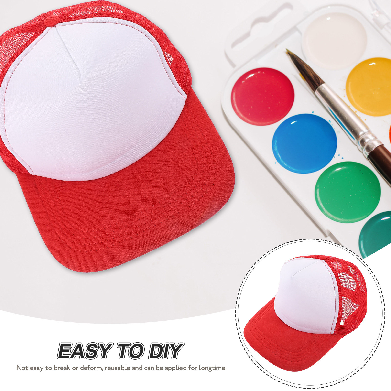 หมวกเบสบอลเปล่า 10 ชิ้น หมวกตา - Hat Sublimation Blank บทวิจารณ์และราคา