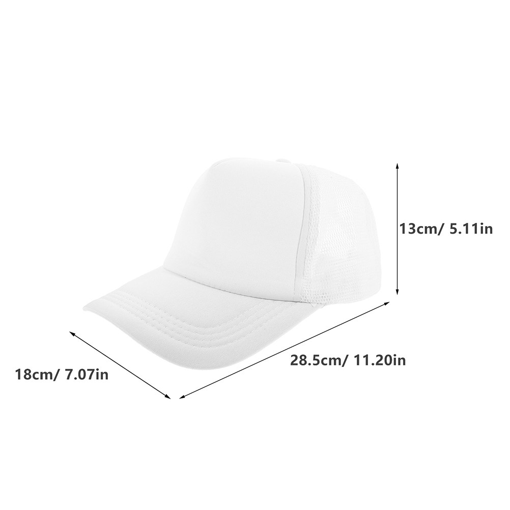 หมวกเบสบอลเปล่า 5 ชิ้น ด้านหลั - Hat Sublimation Blank บทวิจารณ์และราคา